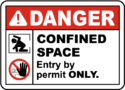 Confined Space Entry Sign